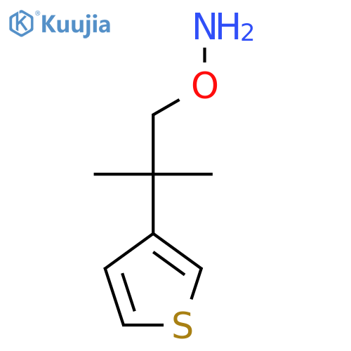 O-2-methyl-2-(thiophen-3-yl)propylhydroxylamine structure