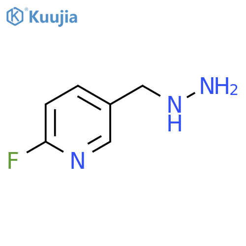 2-fluoro-5-(hydrazinylmethyl)pyridine structure