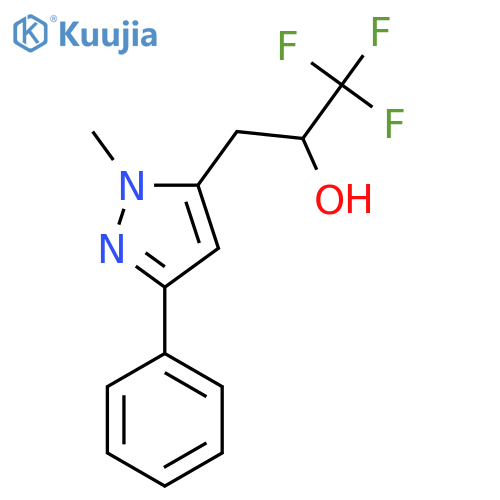 1,1,1-trifluoro-3-(1-methyl-3-phenyl-1H-pyrazol-5-yl)propan-2-ol structure