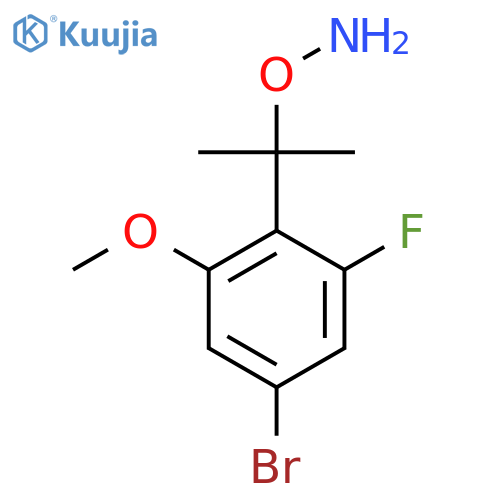 O-2-(4-bromo-2-fluoro-6-methoxyphenyl)propan-2-ylhydroxylamine structure