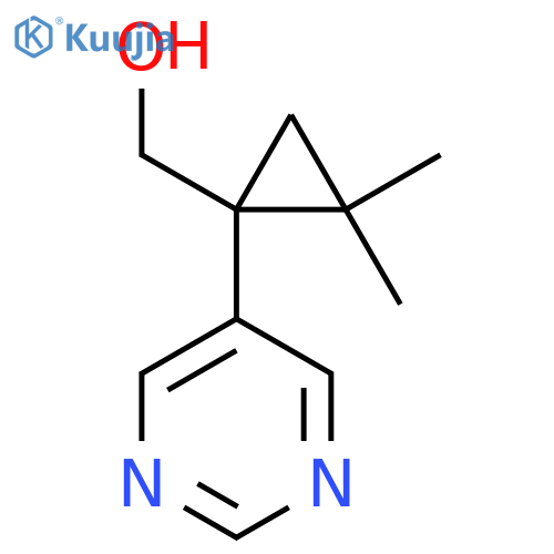 2,2-dimethyl-1-(pyrimidin-5-yl)cyclopropylmethanol structure