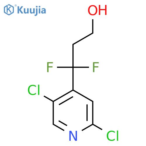 3-(2,5-dichloropyridin-4-yl)-3,3-difluoropropan-1-ol structure