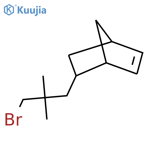 5-(3-bromo-2,2-dimethylpropyl)bicyclo2.2.1hept-2-ene structure
