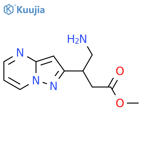 methyl 4-amino-3-{pyrazolo1,5-apyrimidin-2-yl}butanoate structure