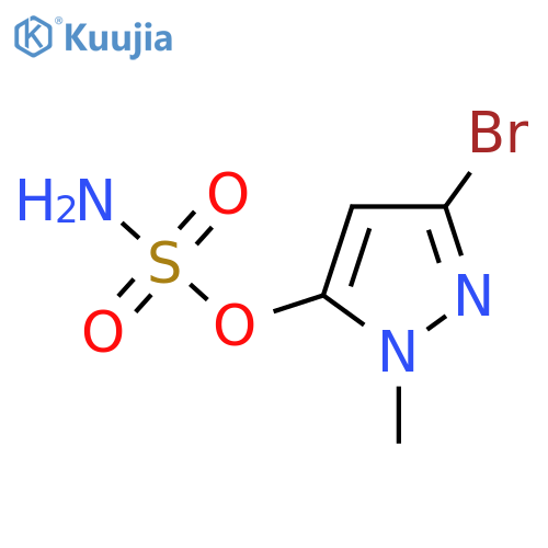 3-bromo-1-methyl-1H-pyrazol-5-yl sulfamate structure