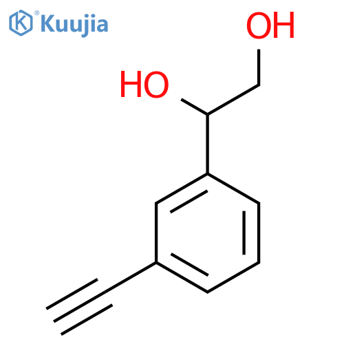 1-(3-ethynylphenyl)ethane-1,2-diol structure
