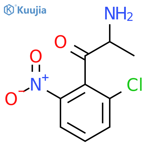 2-amino-1-(2-chloro-6-nitrophenyl)propan-1-one structure