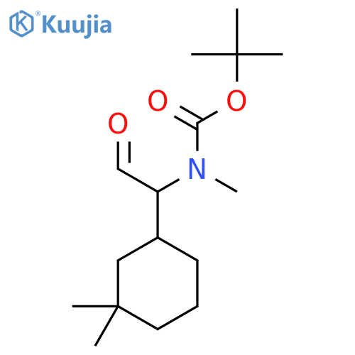 tert-butyl N-1-(3,3-dimethylcyclohexyl)-2-oxoethyl-N-methylcarbamate structure