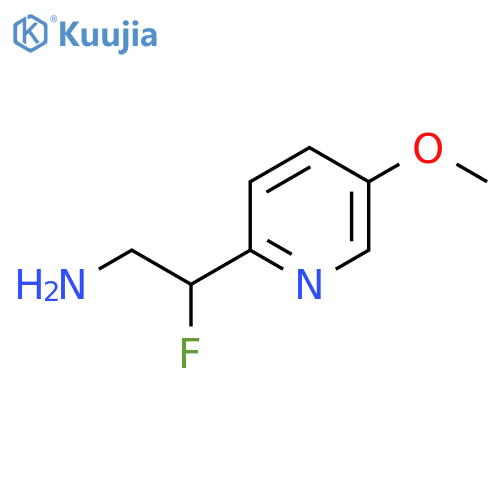 2-fluoro-2-(5-methoxypyridin-2-yl)ethan-1-amine structure