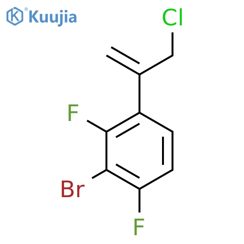2-bromo-4-(3-chloroprop-1-en-2-yl)-1,3-difluorobenzene structure