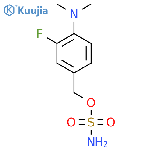 4-(dimethylamino)-3-fluorophenylmethyl sulfamate structure
