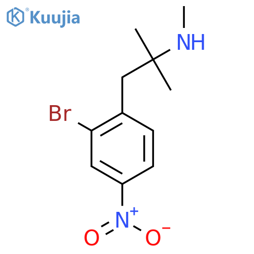 [1-(2-Bromo-4-nitrophenyl)-2-methylpropan-2-yl](methyl)amine structure