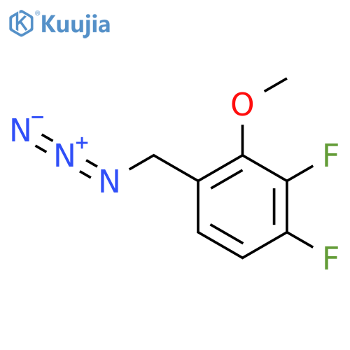 1-(azidomethyl)-3,4-difluoro-2-methoxybenzene structure