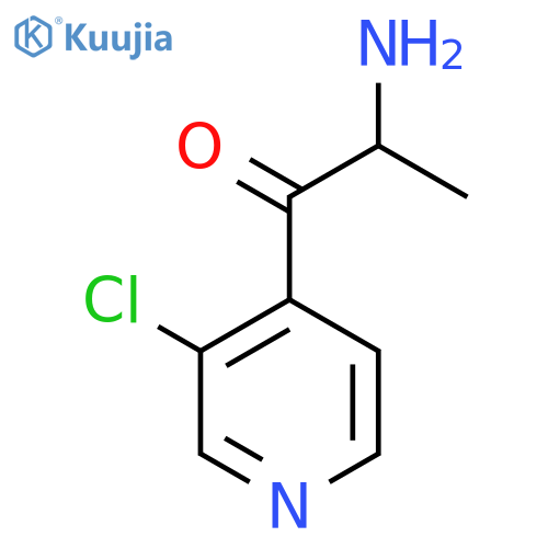 2-Amino-1-(3-chloropyridin-4-yl)propan-1-one structure