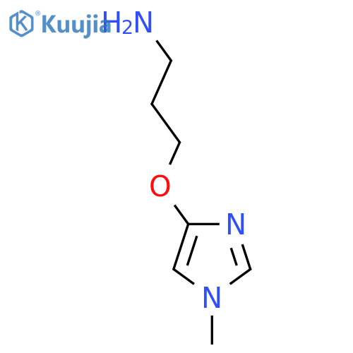 3-(1-methyl-1H-imidazol-4-yl)oxypropan-1-amine structure
