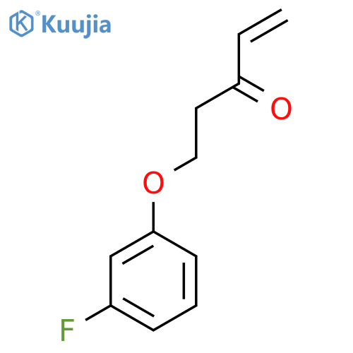 5-(3-fluorophenoxy)pent-1-en-3-one structure