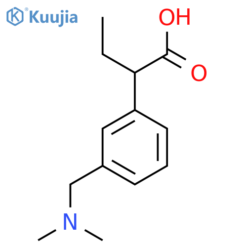 2-{3-(dimethylamino)methylphenyl}butanoic acid structure