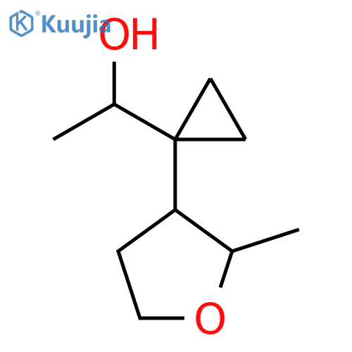 1-1-(2-methyloxolan-3-yl)cyclopropylethan-1-ol structure