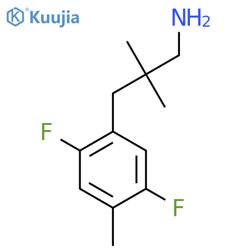 3-(2,5-difluoro-4-methylphenyl)-2,2-dimethylpropan-1-amine structure