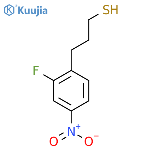 3-(2-fluoro-4-nitrophenyl)propane-1-thiol structure