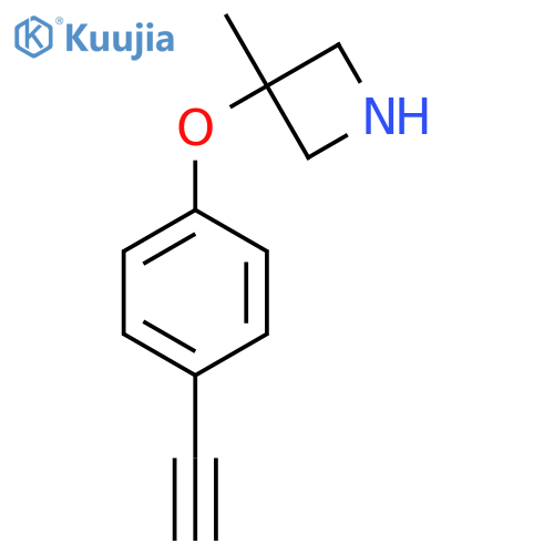 3-(4-ethynylphenoxy)-3-methylazetidine structure