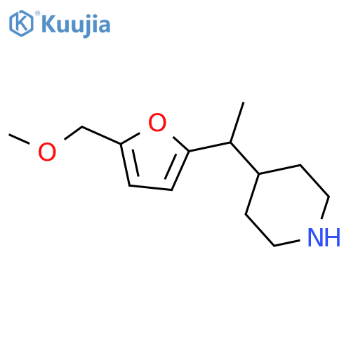 4-{1-5-(methoxymethyl)furan-2-ylethyl}piperidine structure
