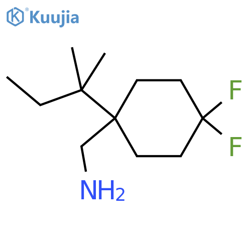 4,4-difluoro-1-(2-methylbutan-2-yl)cyclohexylmethanamine structure