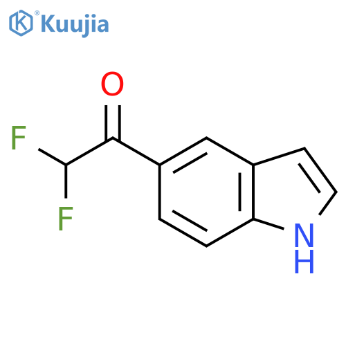 2,2-difluoro-1-(1H-indol-5-yl)ethan-1-one structure