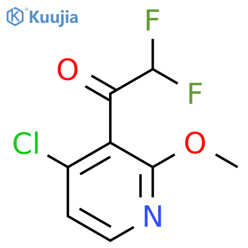 1-(4-chloro-2-methoxypyridin-3-yl)-2,2-difluoroethan-1-one structure