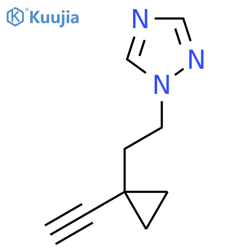 1-2-(1-ethynylcyclopropyl)ethyl-1H-1,2,4-triazole structure