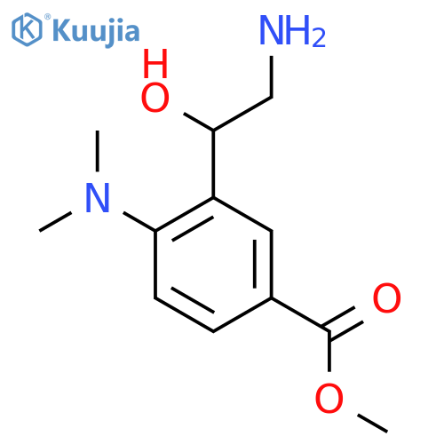 methyl 3-(2-amino-1-hydroxyethyl)-4-(dimethylamino)benzoate structure