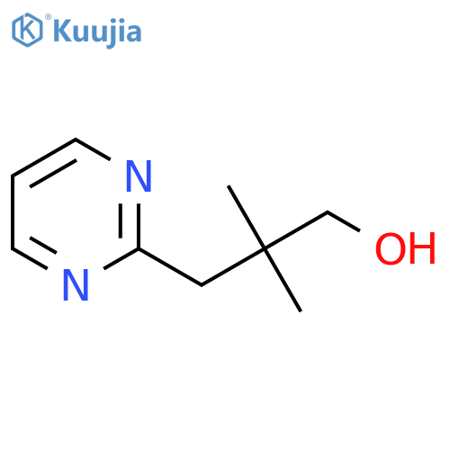 2,2-dimethyl-3-(pyrimidin-2-yl)propan-1-ol structure