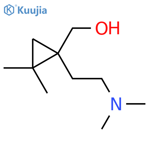 {1-2-(dimethylamino)ethyl-2,2-dimethylcyclopropyl}methanol structure