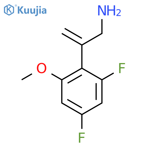 2-(2,4-difluoro-6-methoxyphenyl)prop-2-en-1-amine structure