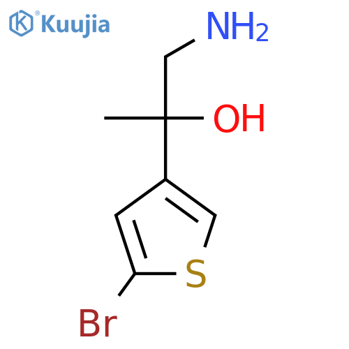 1-amino-2-(5-bromothiophen-3-yl)propan-2-ol structure