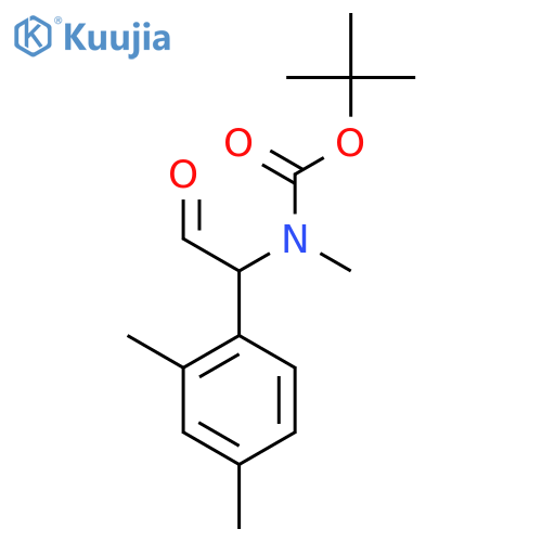 tert-butyl N-1-(2,4-dimethylphenyl)-2-oxoethyl-N-methylcarbamate structure