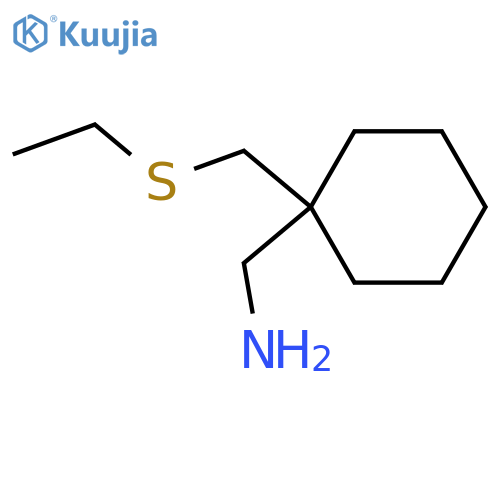 {1-(ethylsulfanyl)methylcyclohexyl}methanamine structure