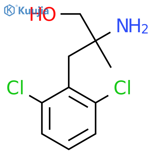 2-amino-3-(2,6-dichlorophenyl)-2-methylpropan-1-ol structure