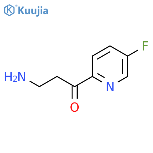 3-amino-1-(5-fluoropyridin-2-yl)propan-1-one structure