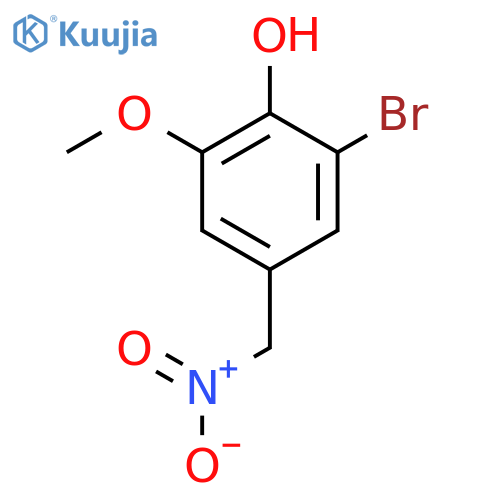 2-bromo-6-methoxy-4-(nitromethyl)phenol structure