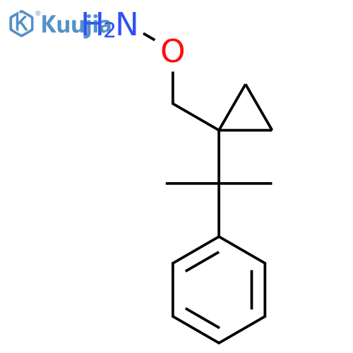 O-{1-(2-phenylpropan-2-yl)cyclopropylmethyl}hydroxylamine structure