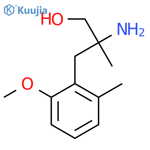 2-amino-3-(2-methoxy-6-methylphenyl)-2-methylpropan-1-ol structure