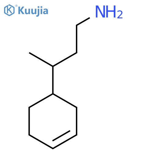 3-(cyclohex-3-en-1-yl)butan-1-amine structure