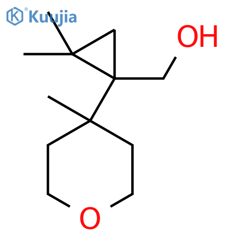 2,2-dimethyl-1-(4-methyloxan-4-yl)cyclopropylmethanol structure