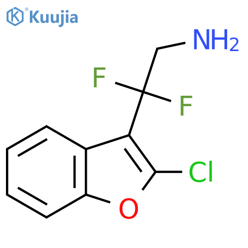 2-(2-Chloro-1-benzofuran-3-yl)-2,2-difluoroethan-1-amine structure