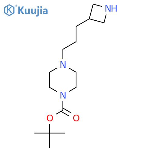 tert-butyl 4-3-(azetidin-3-yl)propylpiperazine-1-carboxylate structure