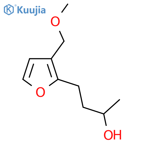 4-3-(methoxymethyl)furan-2-ylbutan-2-ol structure