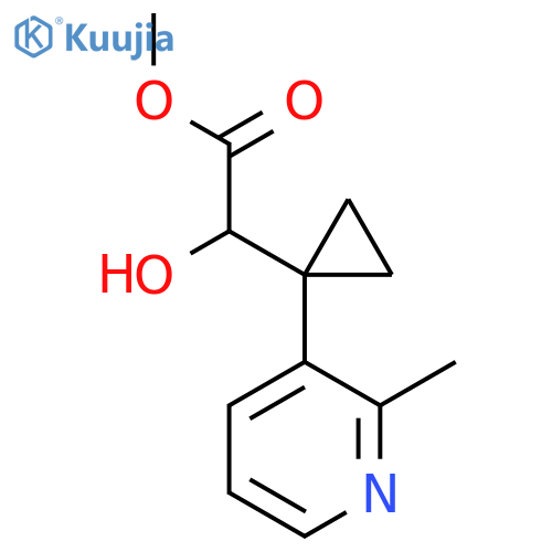 methyl 2-hydroxy-2-1-(2-methylpyridin-3-yl)cyclopropylacetate structure