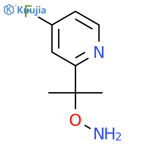 O-2-(4-fluoropyridin-2-yl)propan-2-ylhydroxylamine structure