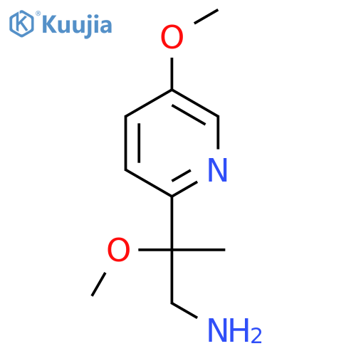 2-methoxy-2-(5-methoxypyridin-2-yl)propan-1-amine structure